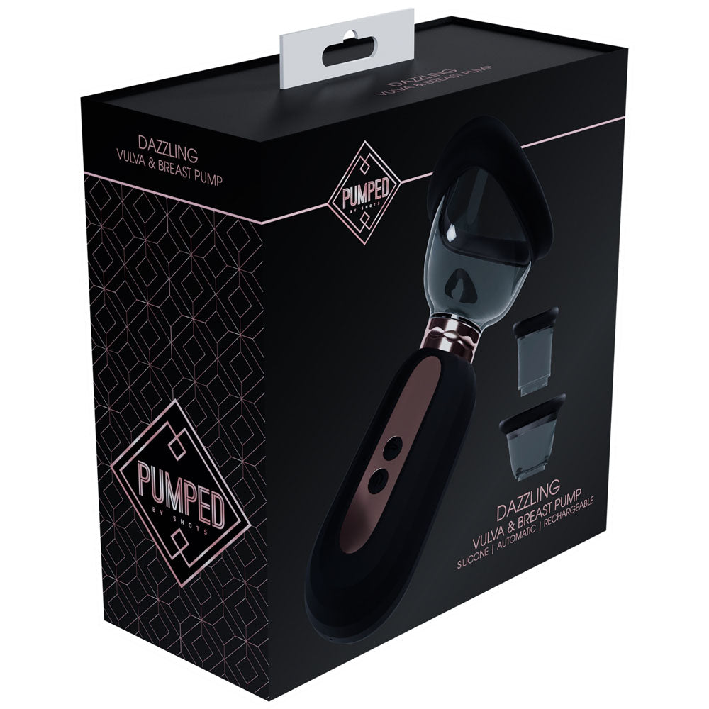 Pumped Dazzling Auto Ladies Pump Black Black Usb Rechargeable Ladies Pump
