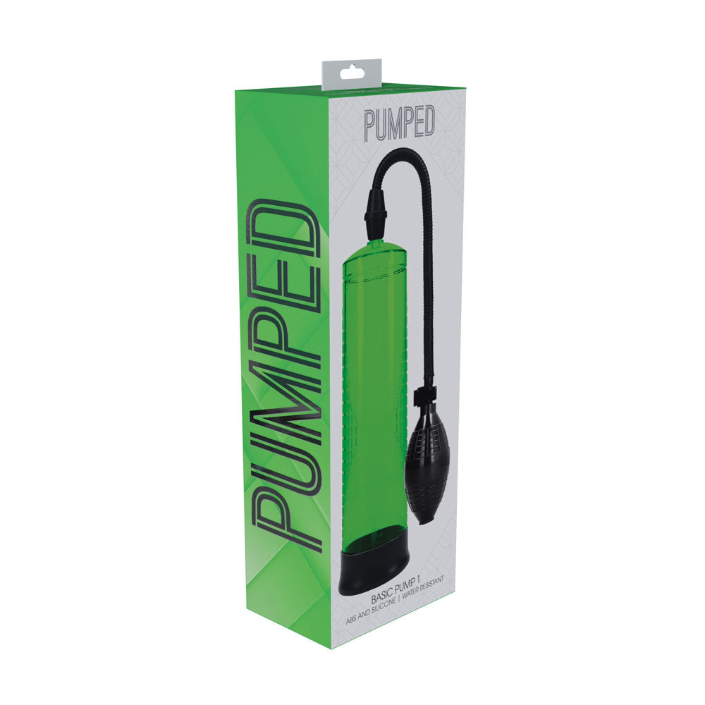 Pumped Basic Pump 1 Green Green Penis Pump