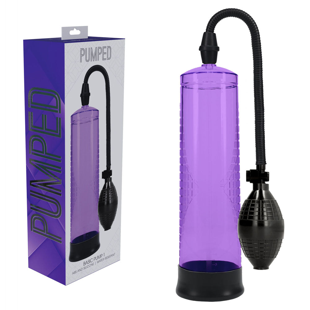 Pumped Basic Pump 1 Purple Purple Penis Pump