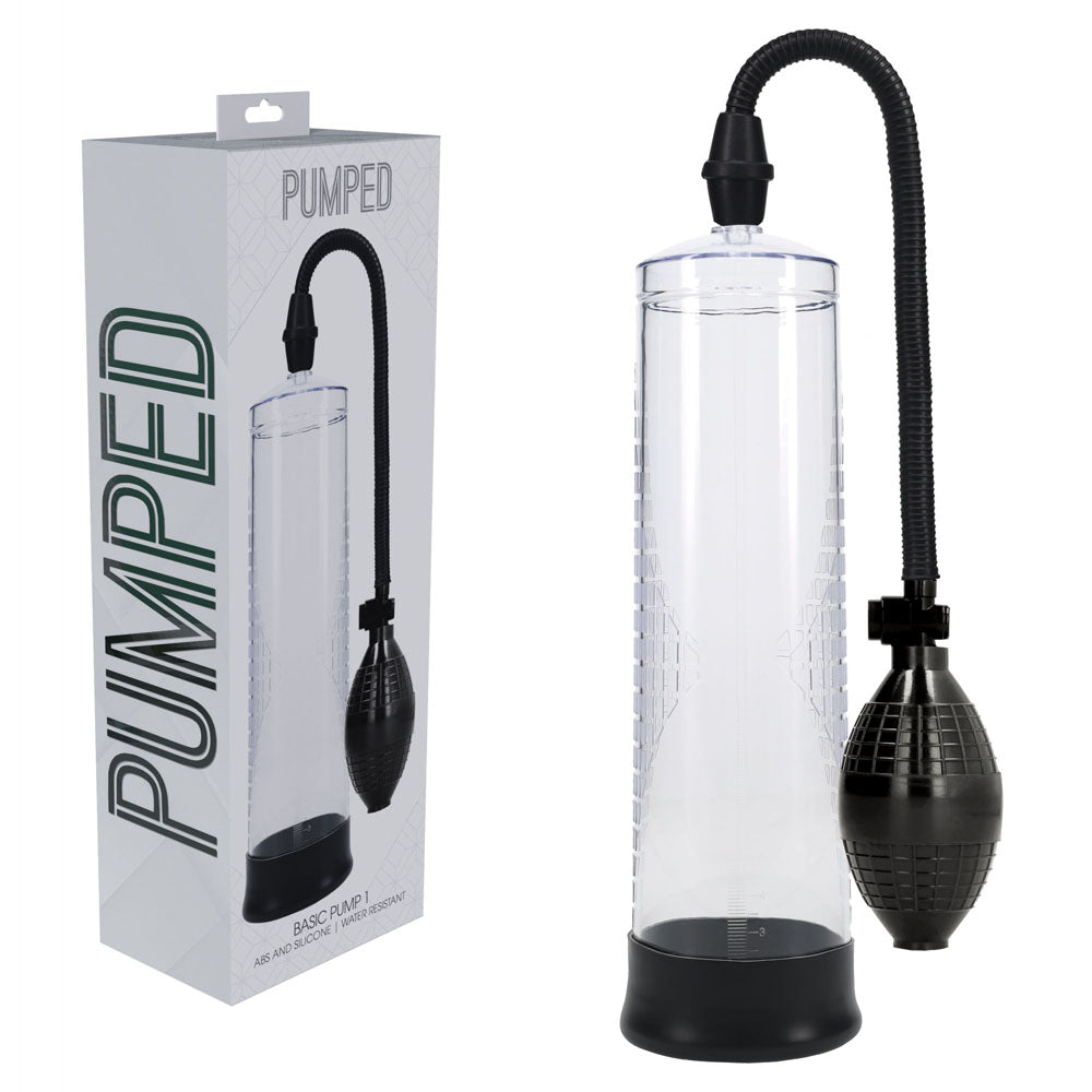Pumped Basic Pump 1 Transparent Clear Penis Pump