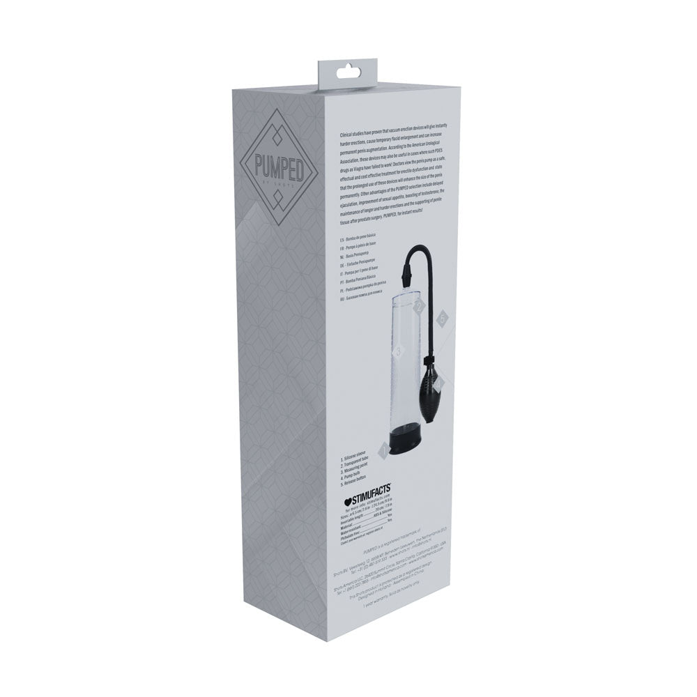 Pumped Basic Pump 1 Transparent Clear Penis Pump