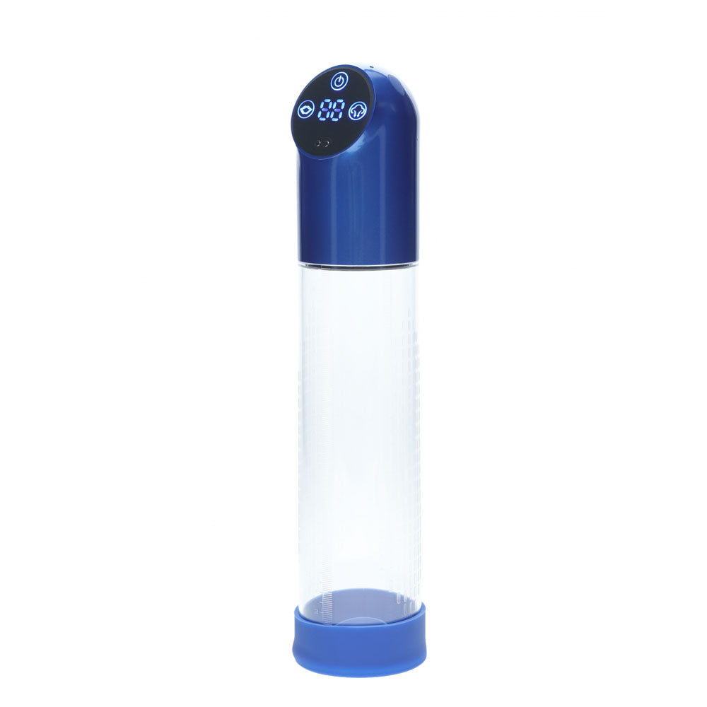 Pumped Automatic Waterproof Pump Metal Blue Blue/Clear Usb Rechargeable Automatic Penis Pump