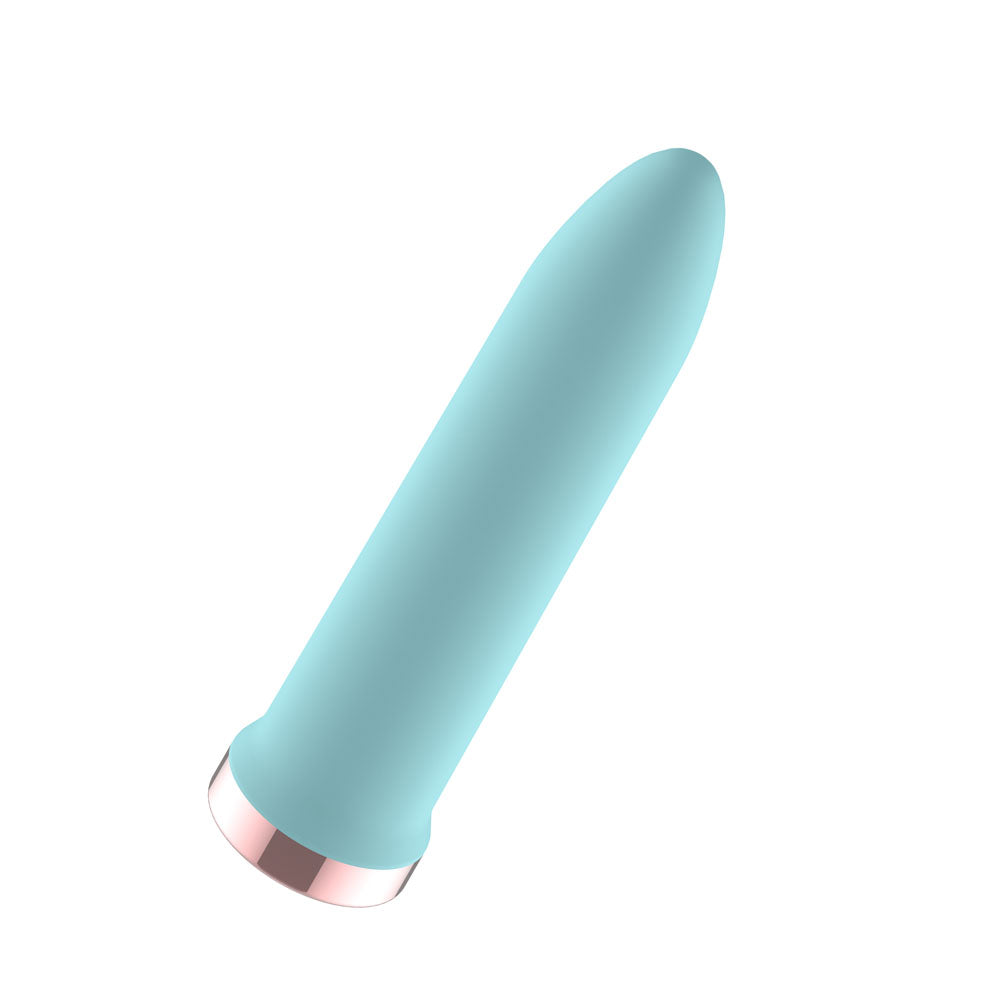 Passion Play Rechargeable Vibrating Bullet Blue Blue 9.8 Cm Usb Rechargeable Bullet