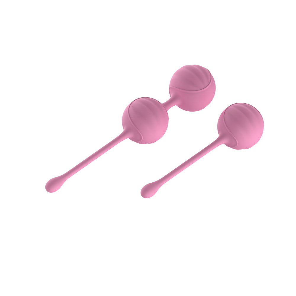 Passion Play Silicone Kegel Ball Set Pink Kegel Balls Set Of 2 Items