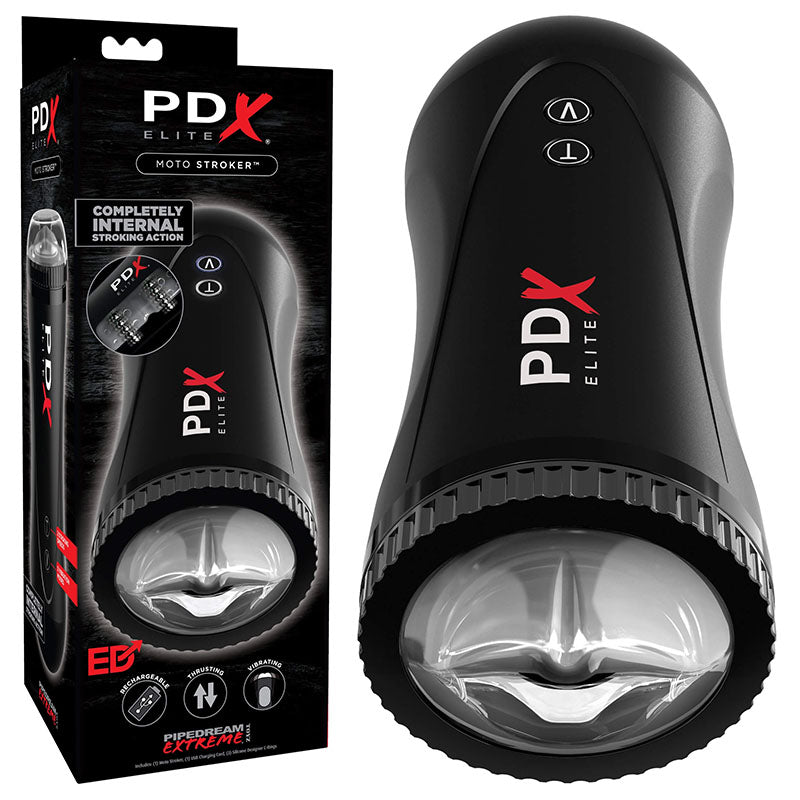 Pipedream Extreme Toyz Elite Moto Stroker Black Powered Masturbator