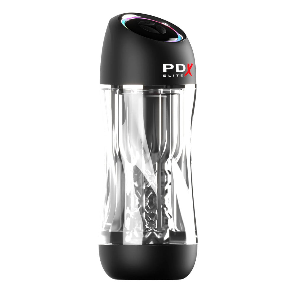 Pdx Elite View Tube Pro Clear Usb Rechargeable Auto Sucking Stroker