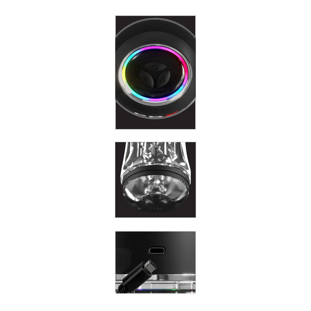 Pdx Elite View Tube Pro Clear Usb Rechargeable Auto Sucking Stroker
