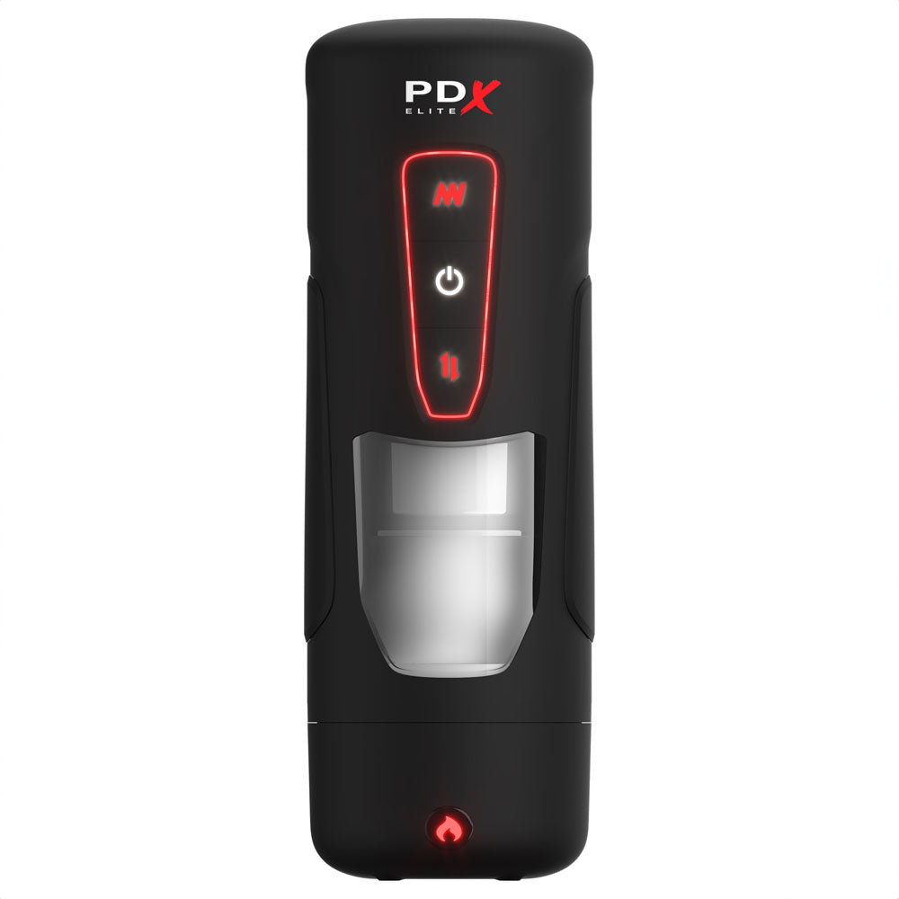 Pdx Elite Milk Me Hotter Usb Rechargeable Thrusting Heating & Vibrating Auto Stroker