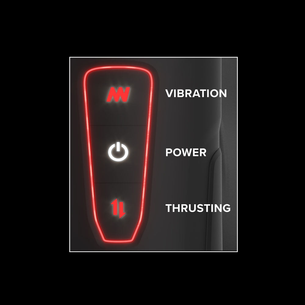 Pdx Elite Milk Me Hotter Usb Rechargeable Thrusting Heating & Vibrating Auto Stroker