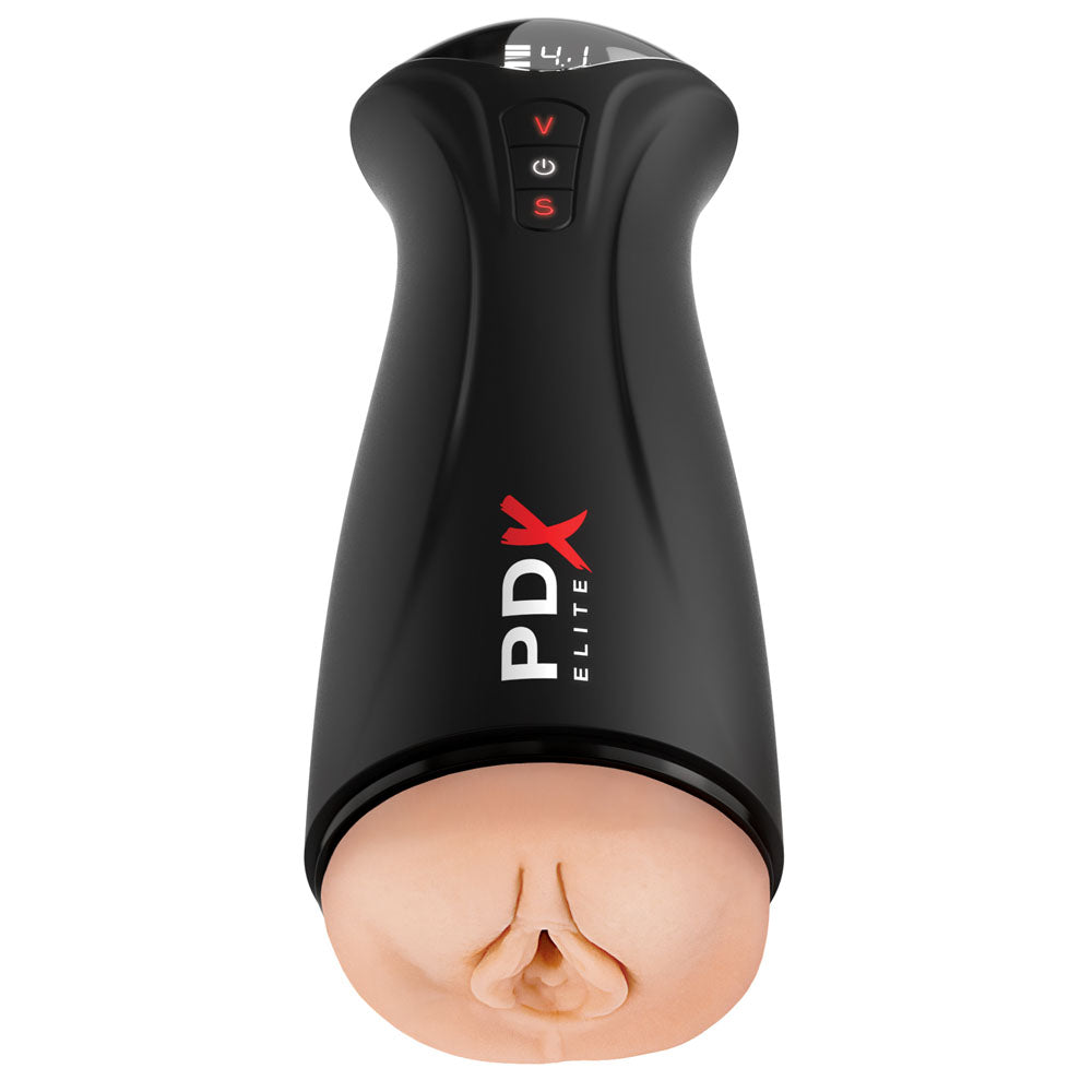 Pdx Elite Fuck Gasm Flesh Usb Rechargeable Sucking & Vibrating Auto Stroker