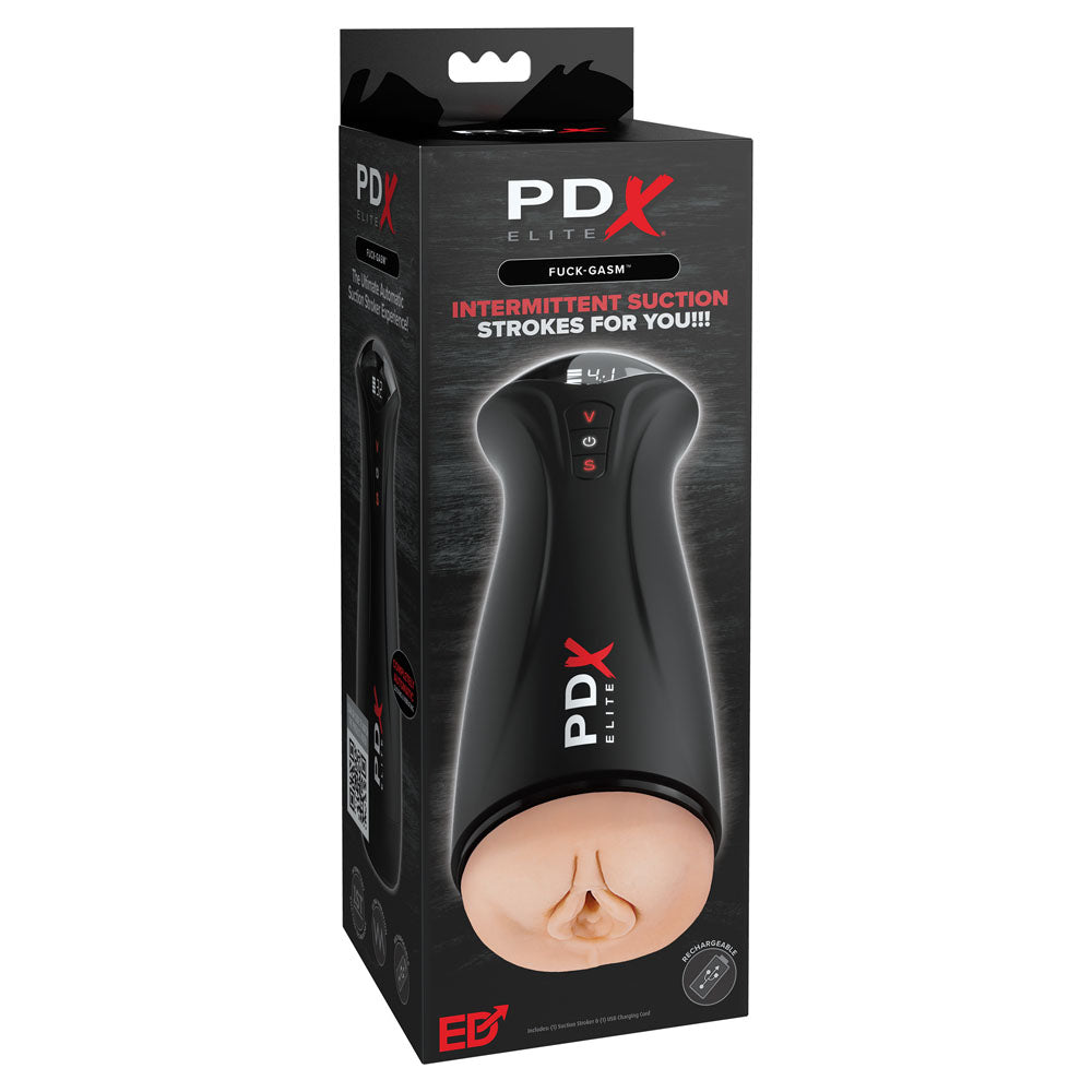 Pdx Elite Fuck Gasm Flesh Usb Rechargeable Sucking & Vibrating Auto Stroker