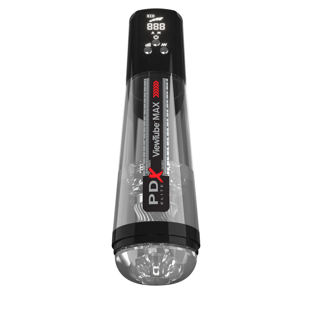 Pdx Elite View Tube Max View Clear Usb Rechargeable Suction Auto Stroker