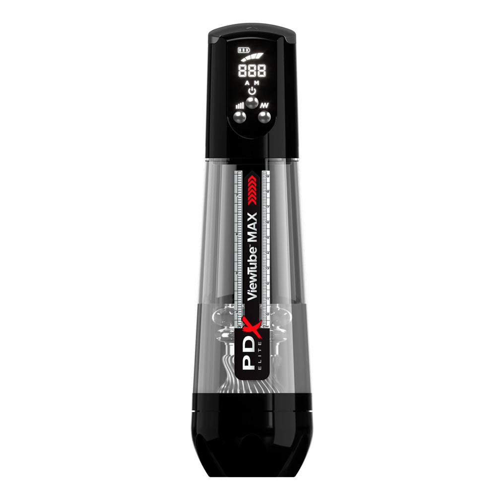 Pdx Elite View Tube Max View Clear Usb Rechargeable Suction Auto Stroker