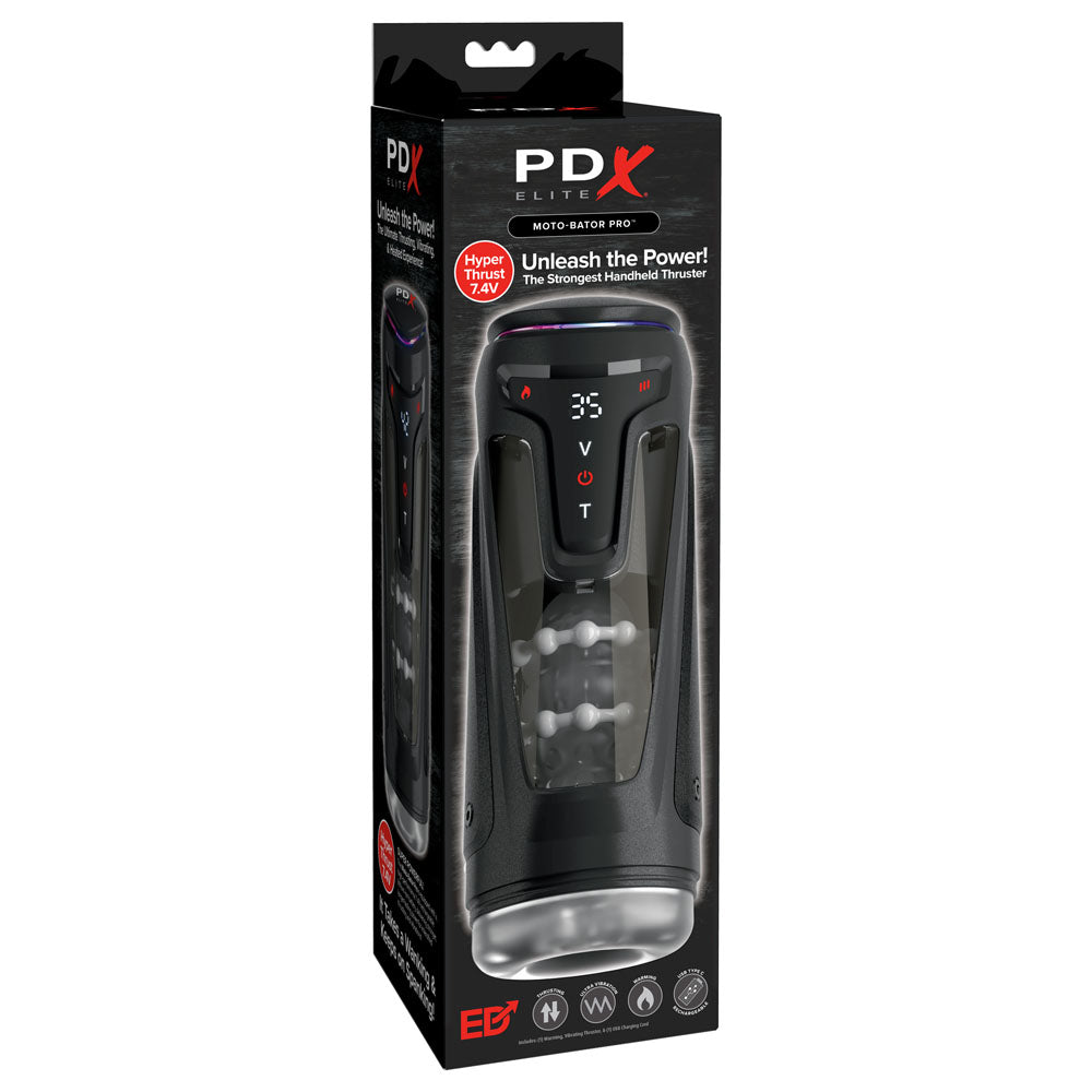 Pdx Elite Moto Bator Pro Clear Usb Rechargeable Auto Stroker