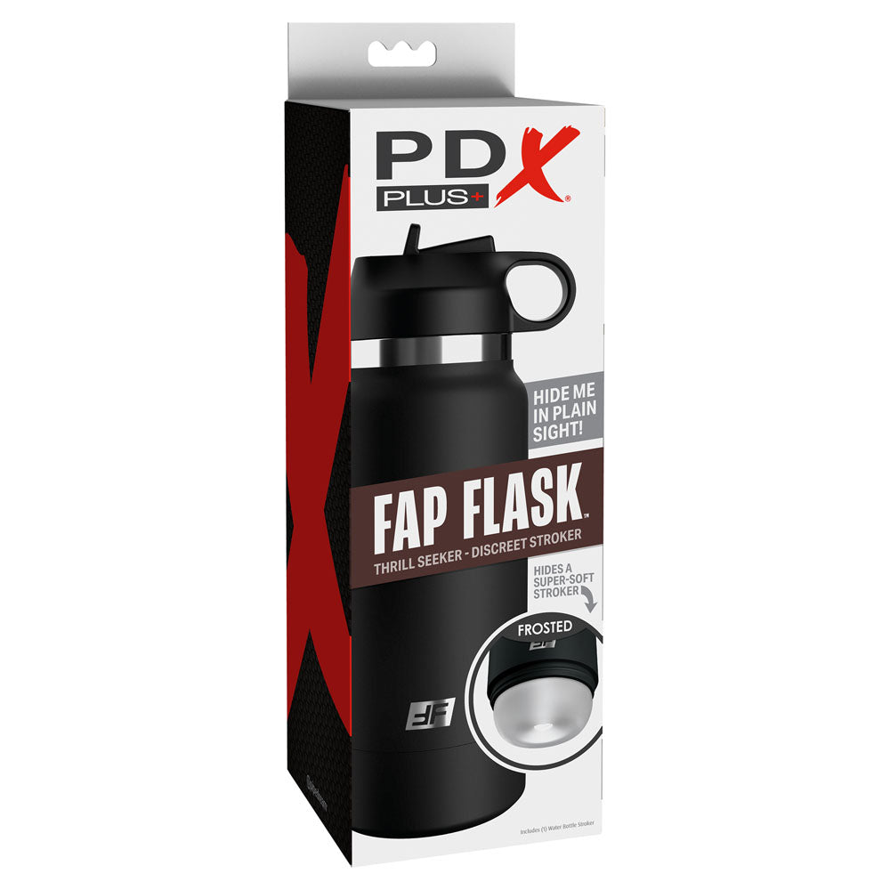 Pdx Plus Fap Flask Thrill Seeker Frosted Discreet Stroker