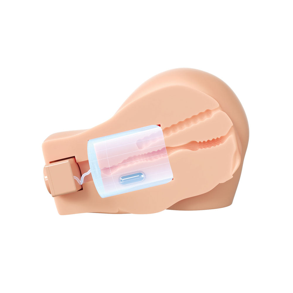Pdx Elite Back That Ass Up Flesh Flesh Usb Rechargeable Auto Mega Masturbator