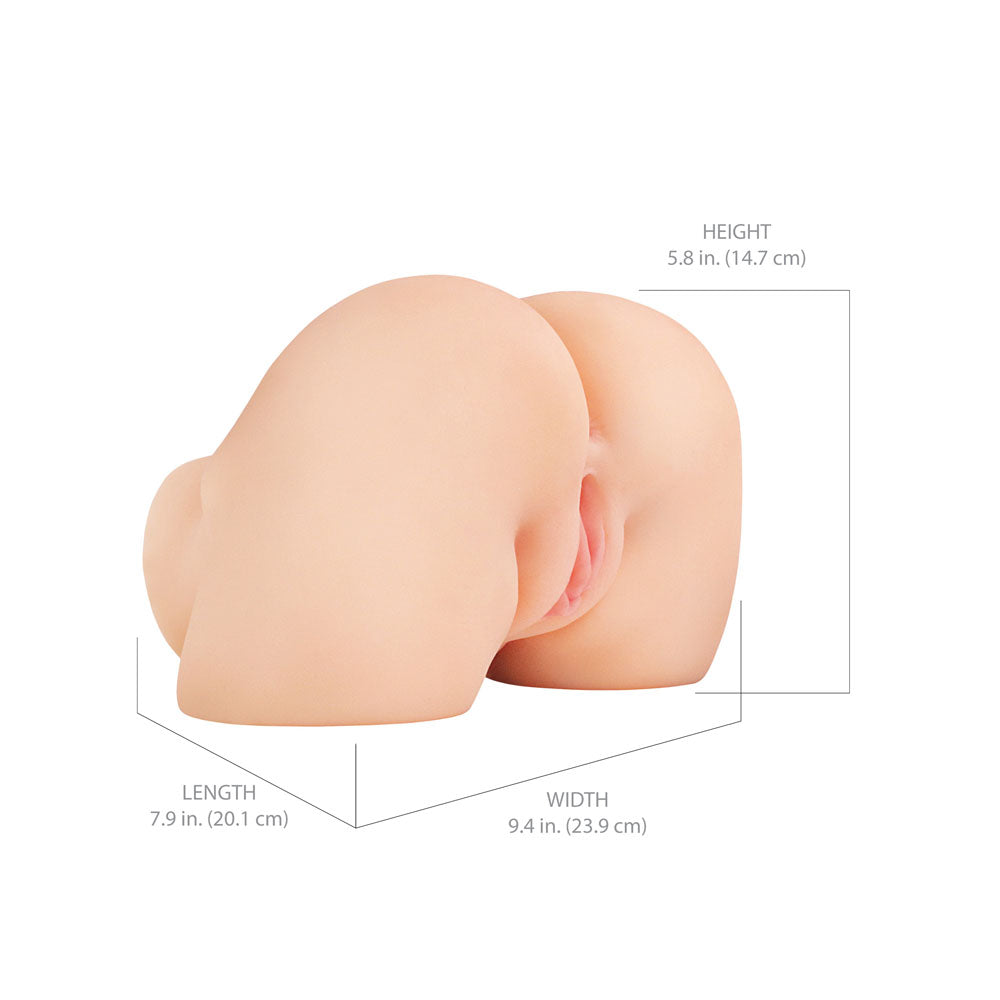 Pdx Elite Shake That Ass Flesh Flesh Usb Rechargeable Vibrating Mega Masturbator