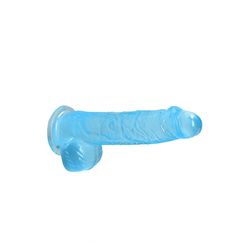 Realrock 6'' Realistic Dildo With Balls Blue 15.2 Cm Dong