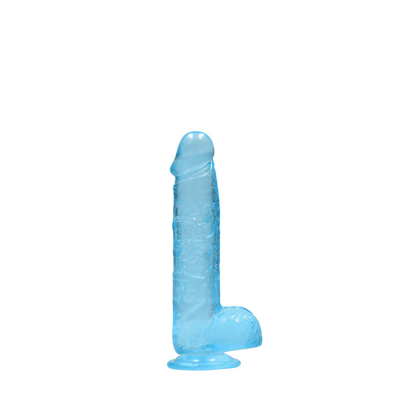 Realrock 6'' Realistic Dildo With Balls Blue 15.2 Cm Dong