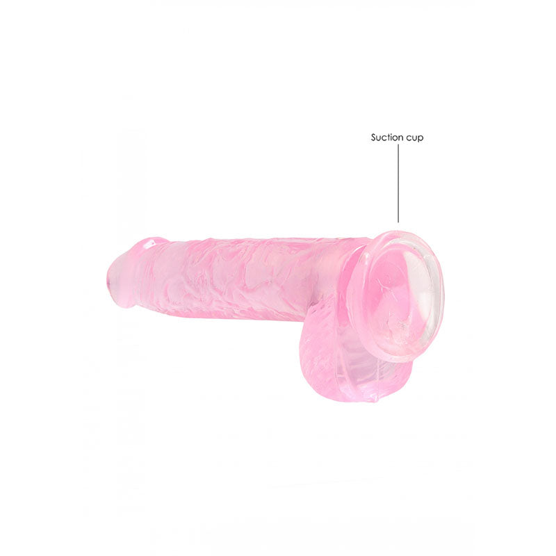 Realrock 6'' Realistic Dildo With Balls Pink 15.2 Cm Dong