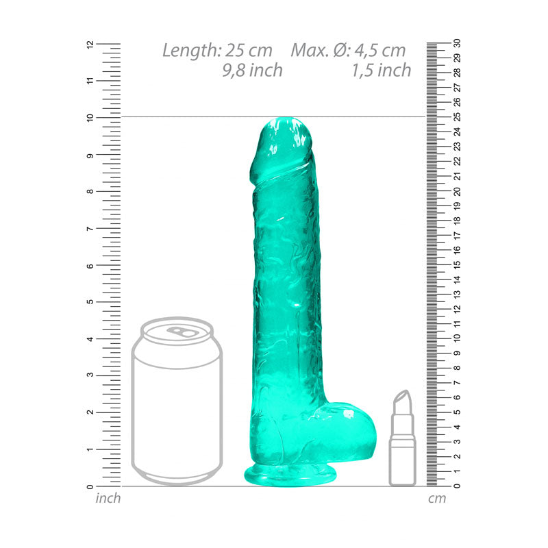 Realrock Realistic Dildo With Balls 9 In