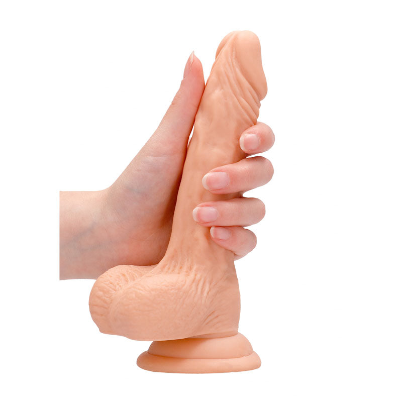 Realrock 7'' Realistic Dildo With Balls Flesh 17.8 Cm Dong