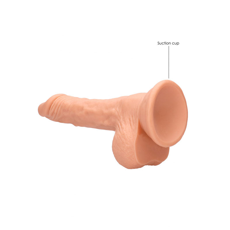 Realrock 7'' Realistic Dildo With Balls Flesh 17.8 Cm Dong