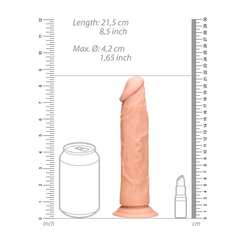 Realrock 8'' Realistic Dildo Flesh 20.3 Cm Dong
