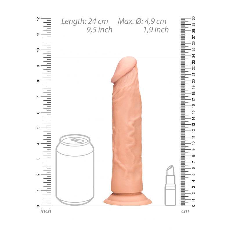Realrock 9'' Realistic Dildo Flesh 22.9 Cm Dong
