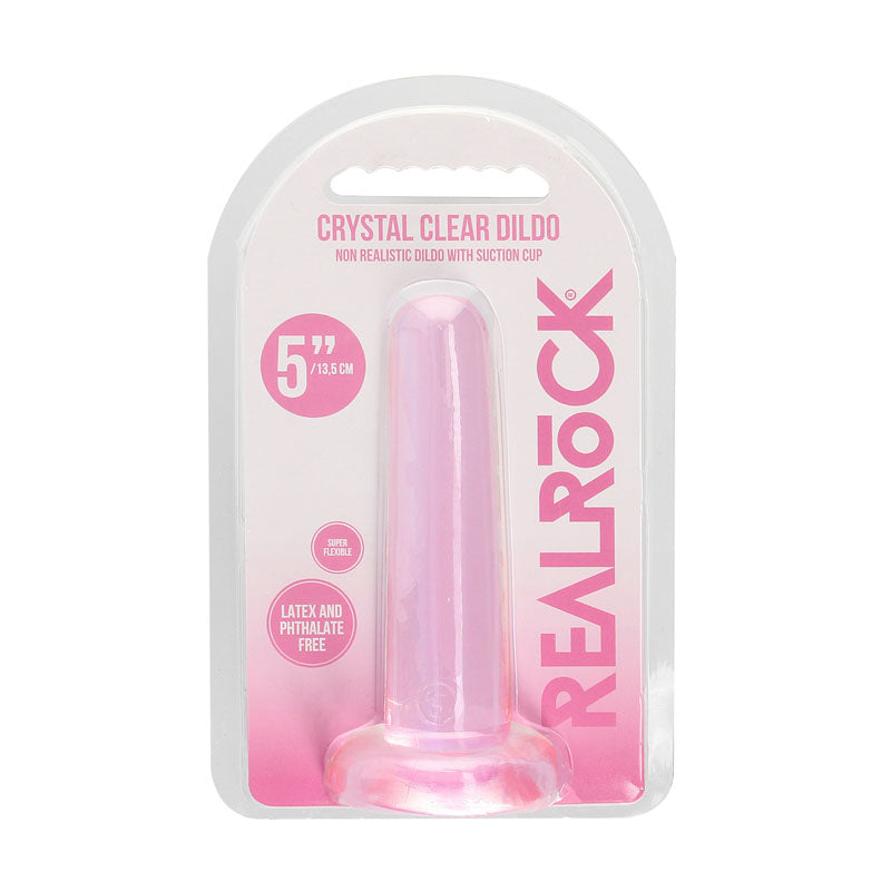 Realrock Non Realistic Dildo With Suction Cup 13.5 Cm Pink 13.5 Cm Dong