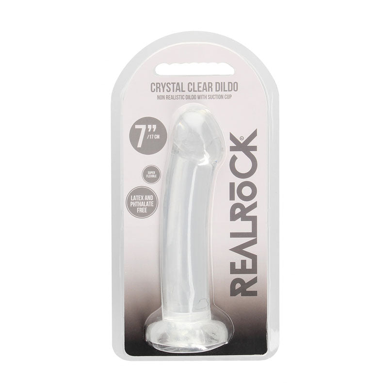 Realrock Non Realistic Dildo With Suction Cup 17 Cm Clear 17 Cm Dong