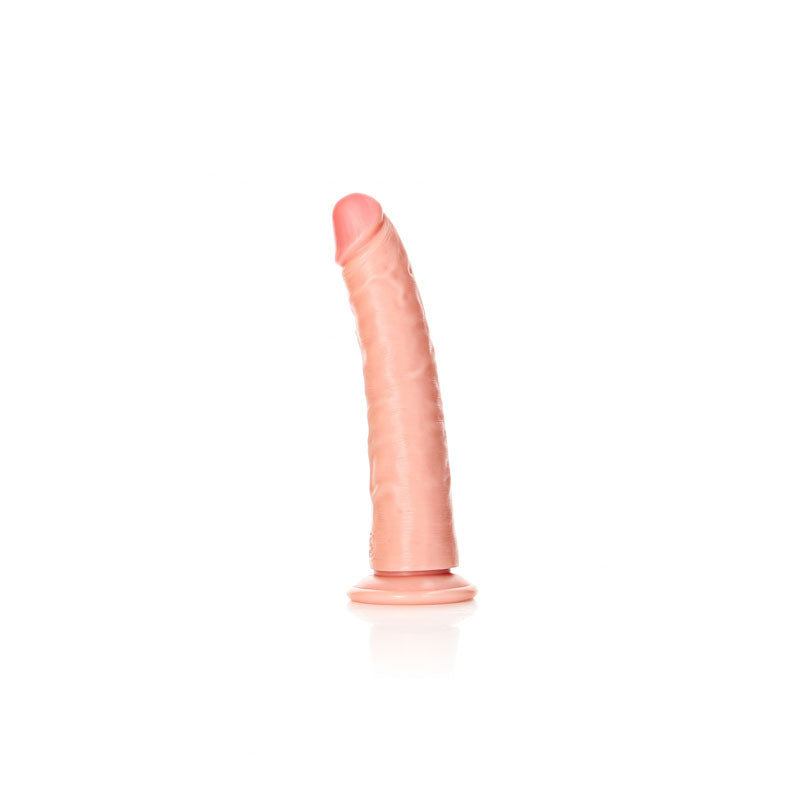 Realrock Realistic Slim Dildo With Suction Cup 18cm Flesh 18 Cm (7'') Dong