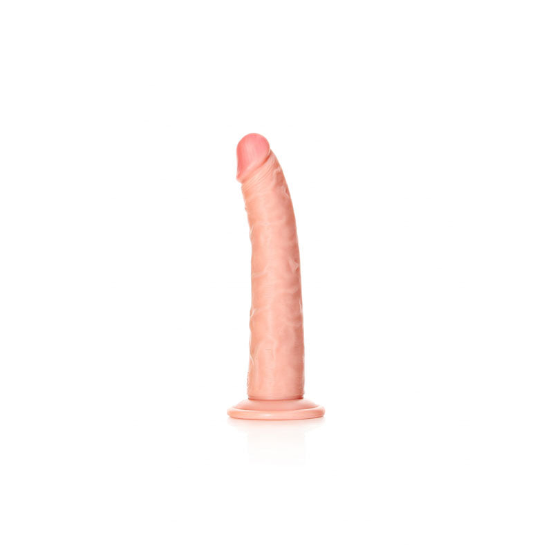 Realrock Realistic Slim Dildo With Suction Cup 20.5cm Flesh 20.5 Cm (8'') Dong