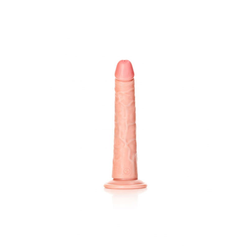 Realrock Realistic Slim Dildo With Suction Cup 20.5cm Flesh 20.5 Cm (8'') Dong