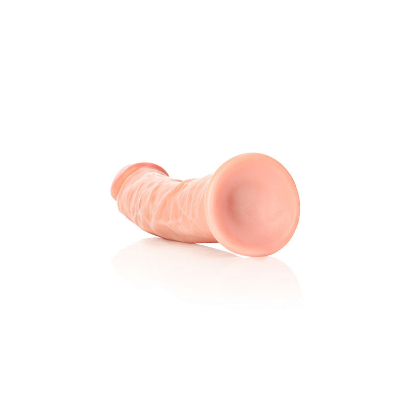 Realrock Realistic Regular Curved Dildo With Suction Cup 23 Cm Flesh 23 Cm (9'') Dong