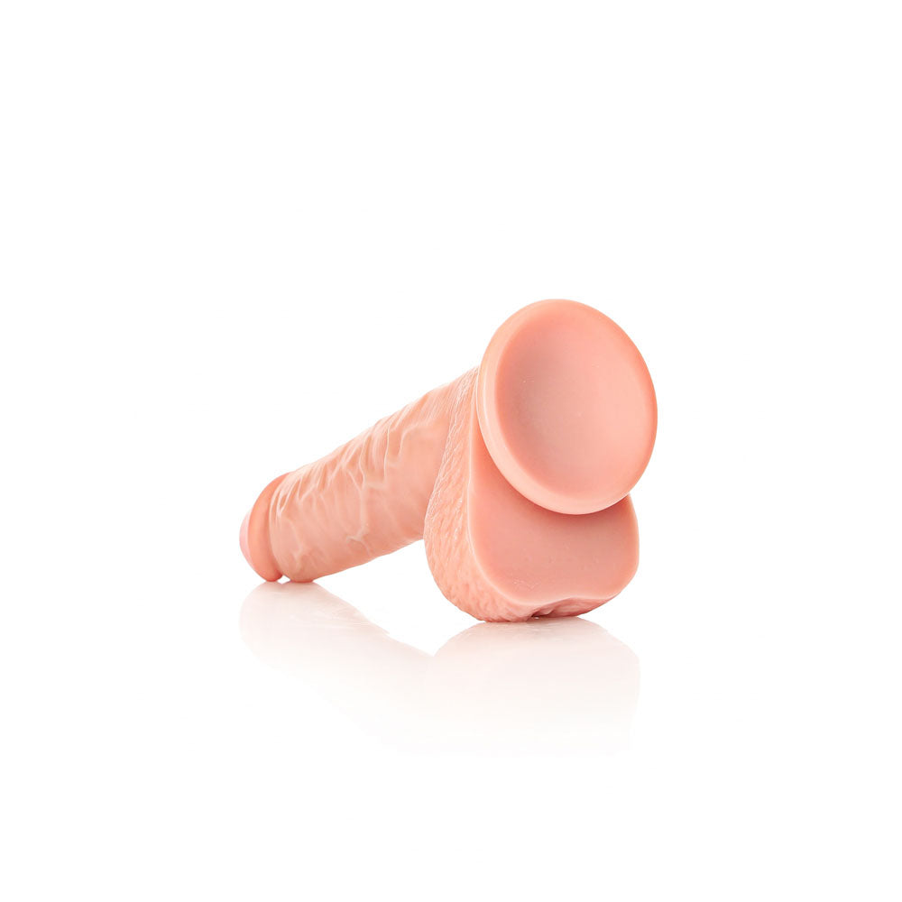 Realrock Straight Realistic Dildo With Balls 23 Cm Flesh 23 Cm (9'') Dong