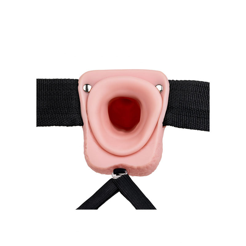 Realrock Hollow Strap On With Balls 18 Cm Flesh Flesh 18 Cm Hollow Strap On
