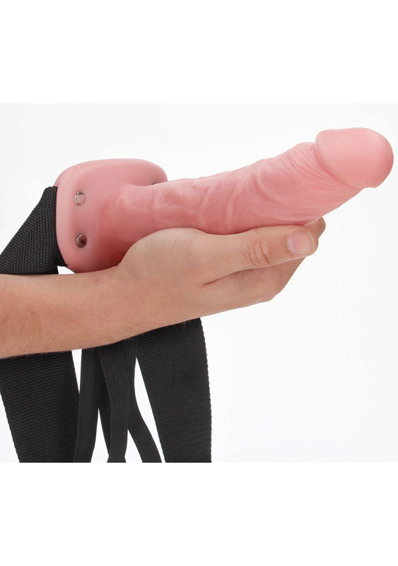 Realrock Hollow Strap On 20.5 Cm Flesh Flesh 20.5 Cm Hollow Strap On