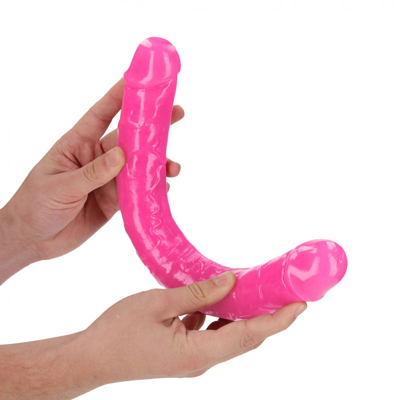 Realrock 38 Cm Double Dong Glow Pink Pink 38 Cm (15'') Double Dong