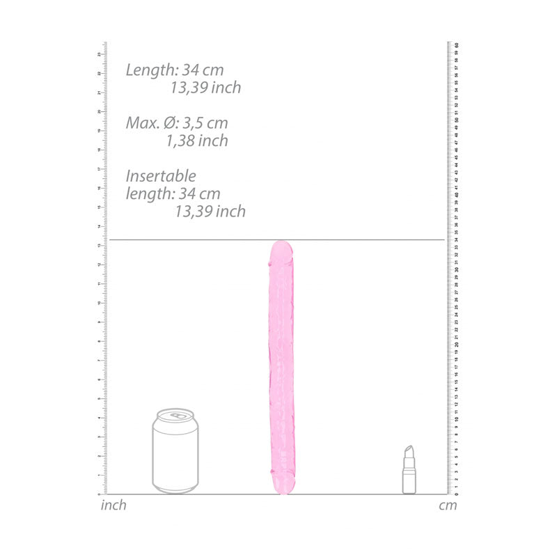 Realrock 34 Cm Double Dong Pink Pink 34 Cm (14'') Double Dong
