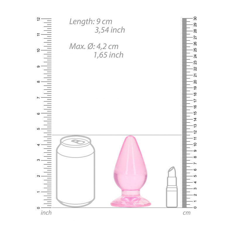 Realrock 11.5 Cm Anal Plug Pink Pink 11.5 Cm (4.5'') Butt Plug