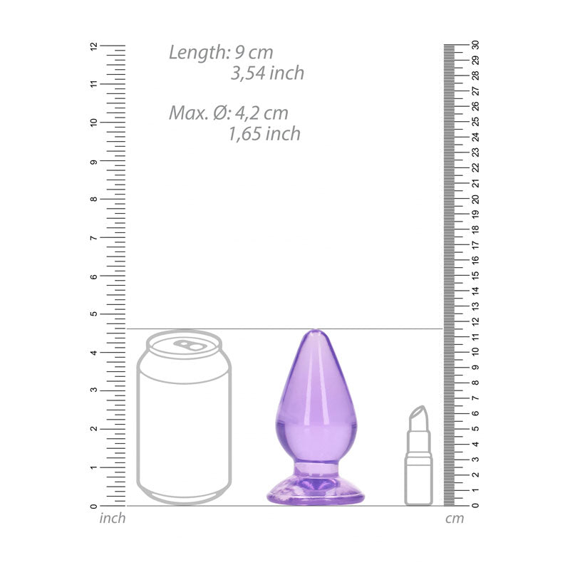 Realrock 11.5 Cm Anal Plug Purple Purple 11.5 Cm (4.5'') Butt Plug