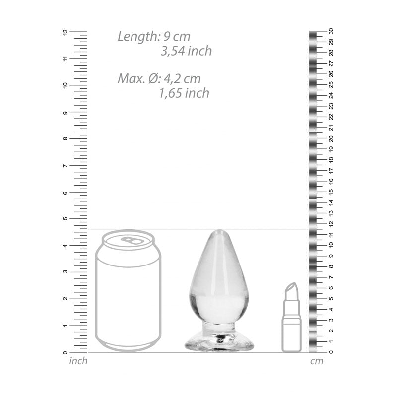 Realrock 11.5 Cm Anal Plug Clear Clear 11.5 Cm (4.5'') Butt Plug