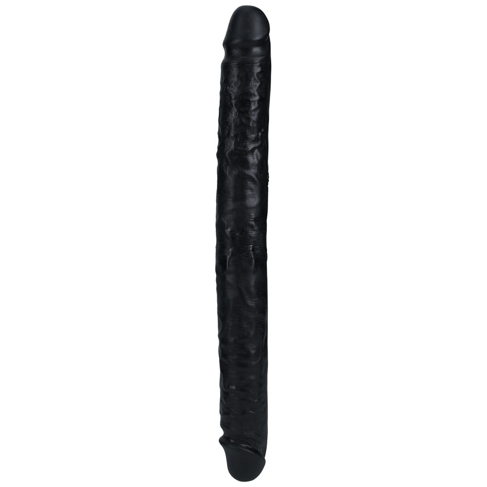 Realrock 35cm Slim Double Dildo Black Black 35 Cm (14'') Double Dong