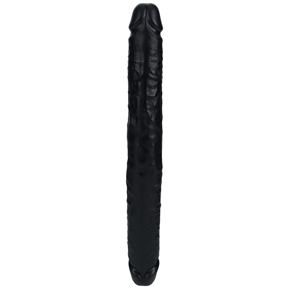 Realrock 35cm Thick Double Dildo Black Black 35 Cm (14'') Thick Double Dong