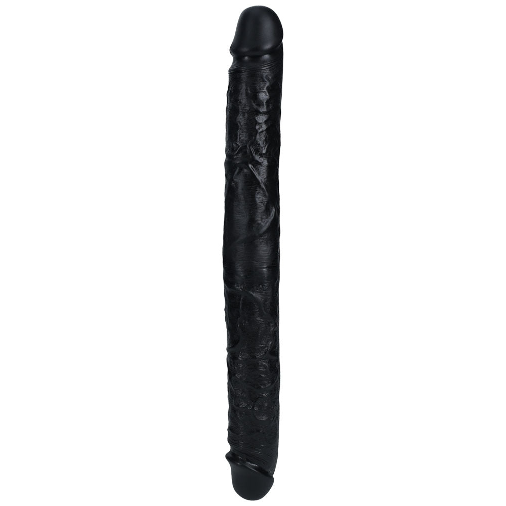Realrock 40cm Thick Double Dildo Black Black 40 Cm (16'') Thick Double Dong