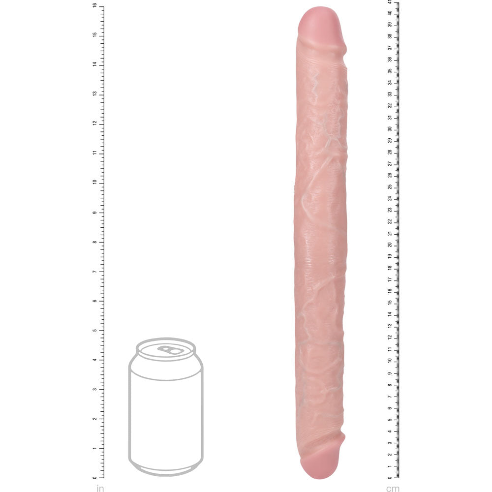 Realrock 40cm Thick Double Dildo Flesh Flesh 40 Cm (16'') Thick Double Dong