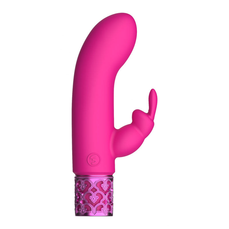 Royal Gems Dazzling Silicone Rechargeable Bullet Pink 12 Cm Usb Rechargeable Bullet