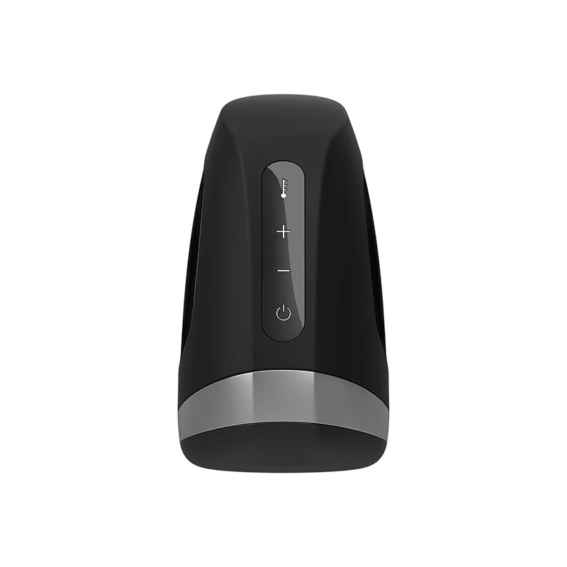 Satisfyer Men Heat Vibration Black Usb Rechargeable Masturbator