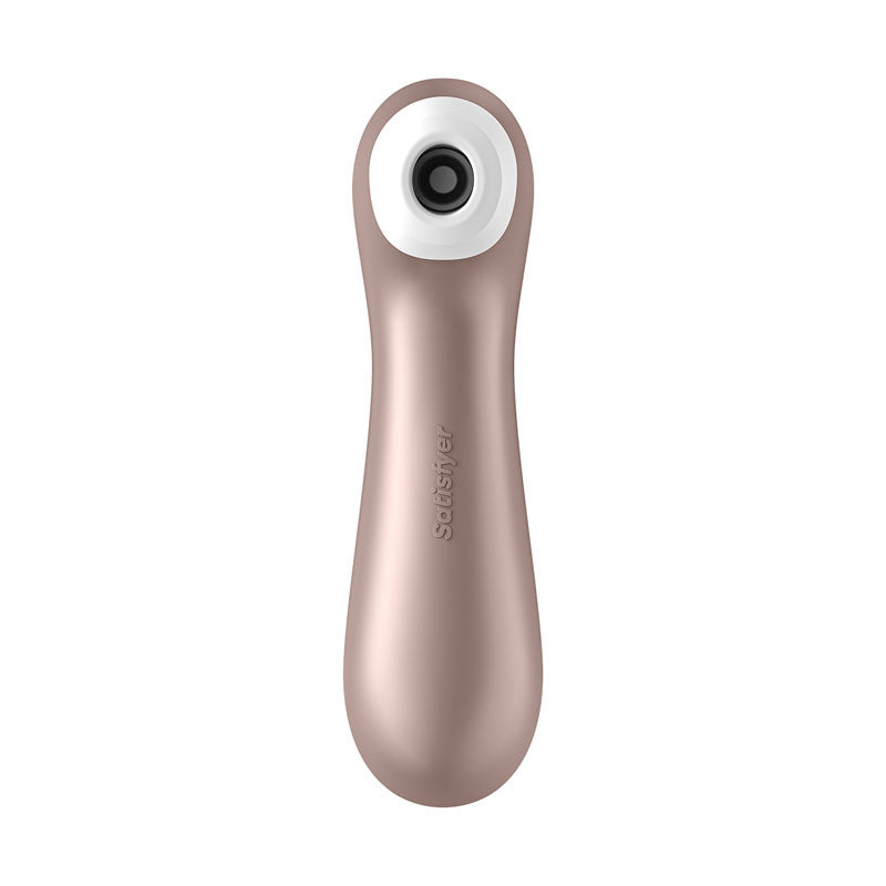 Satisfyer Pro 2+ Rose Gold Rose Gold Touch Free Usb Rechargeable Clitoral Stimulator With Vibration